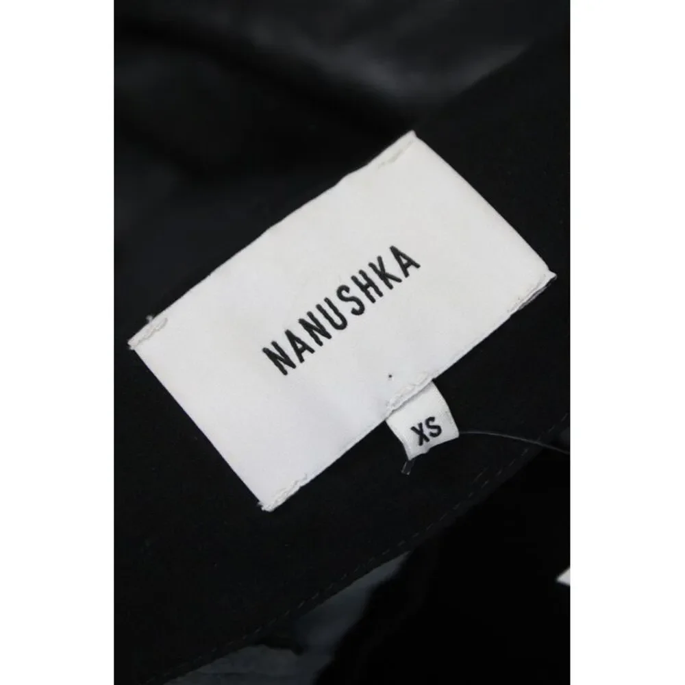 Nanushka Womens Dress Pants Black Solid Biker Size XS